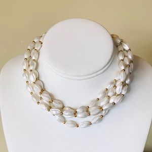 COPY - Vintage Crown Trifari 4 Strand Pearl Necklace